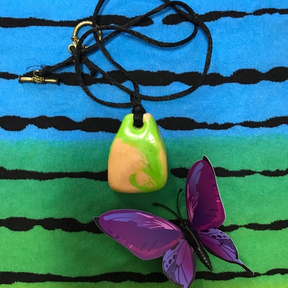 Ceramic Vintage One of a Kind Handmade Boho Necklace - Picture 3 of 16